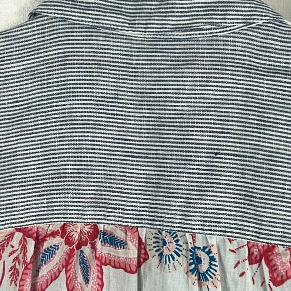 J Jill Button Up Linen Shirt Size Small Petite - Picture 7 of 7